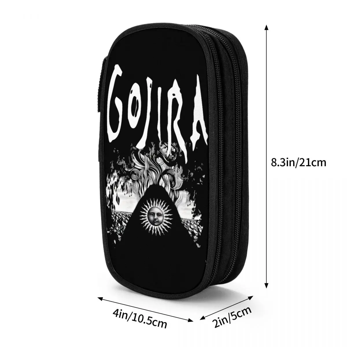 Gojiras-estuches clásicos para lápices de banda de Rock, portalápices para estudiantes, bolsa de almacenamiento grande, suministros escolares, regalos, papelería