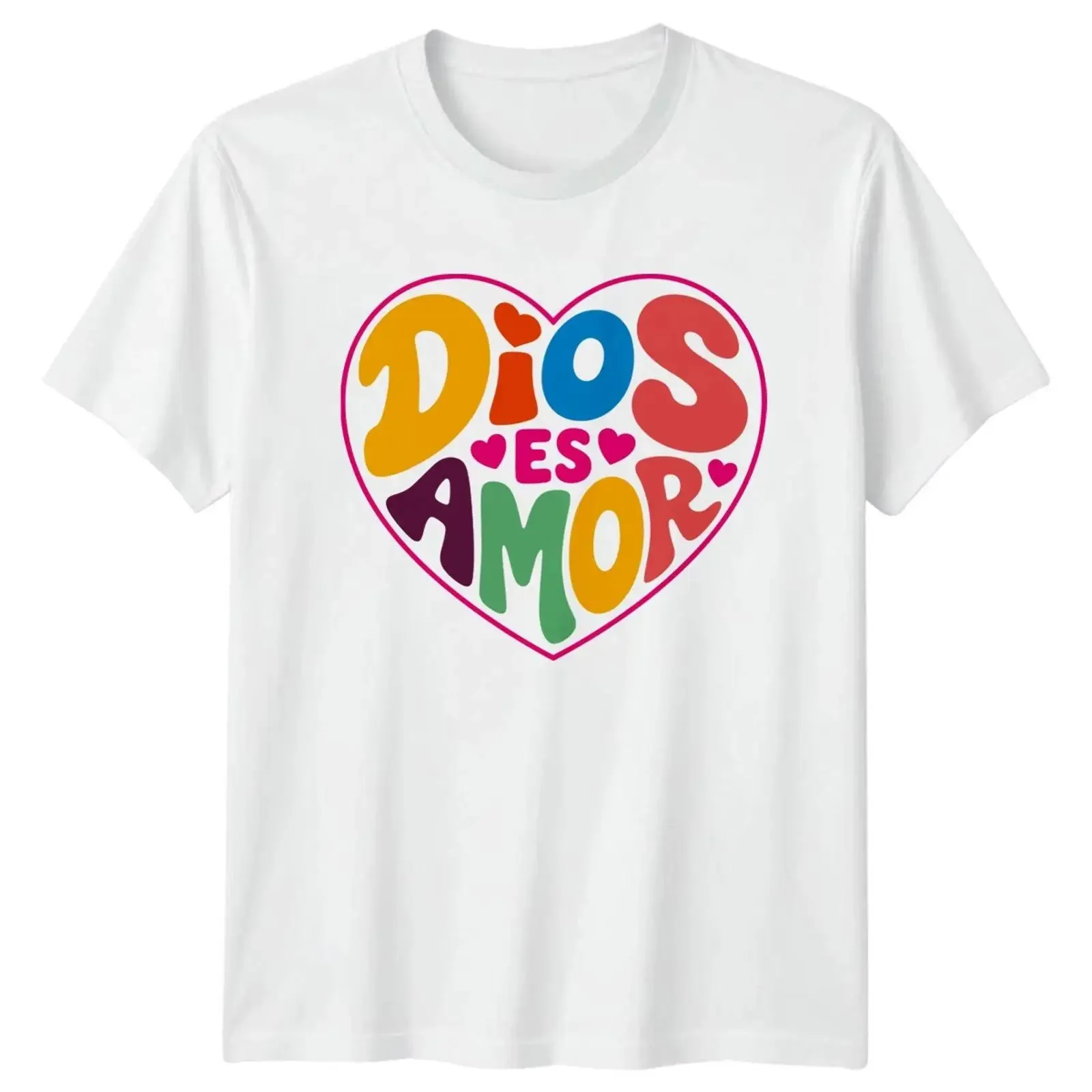 Dios Es Amor T Shirt Spanisch Christlich Religiös Weihnachtsgeschenk für Sie und Ihn vintage Washed Top For Everyday Wear