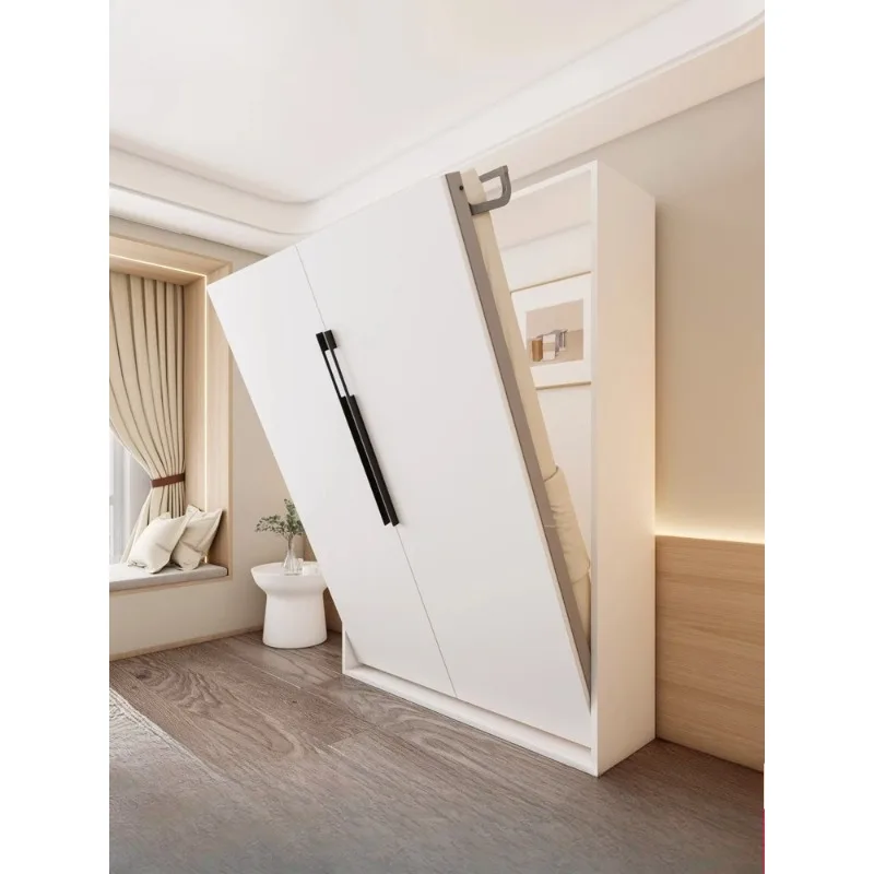 

Folding invisible bed hardware accessories front side flip hidden under turn wardrobe hidden wall integrated Murphy bed