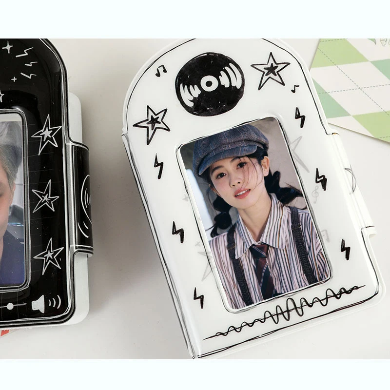 Kpop Binder 3 Inch Photo Card Organizer Card Holder Idol Postcard Album Photo Lomo Card Collector Card Photocards Holder