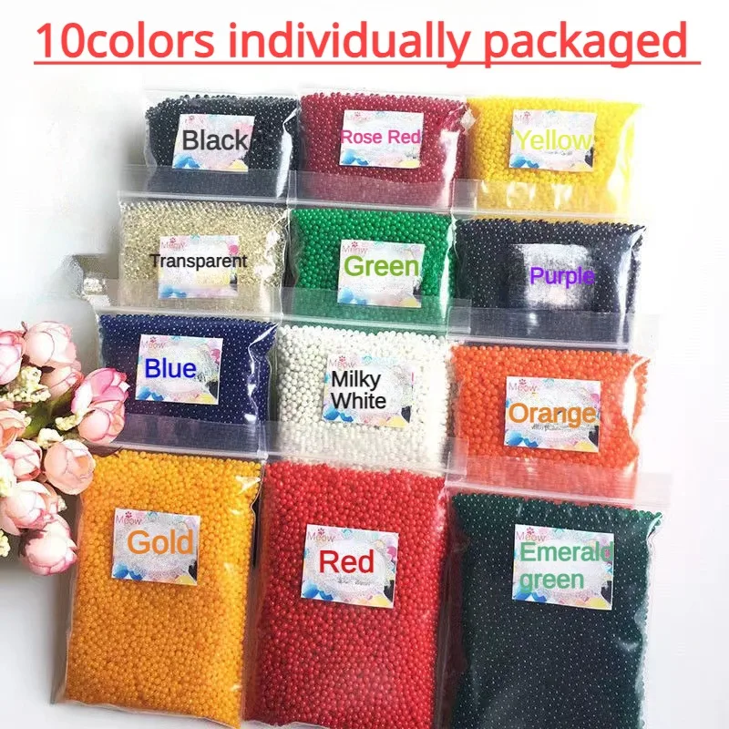 10Bags 5000pcs/Lot Crystal Soil Hydrogel Gel Polymer Water Beads Decoration Maison Growing Water Balls Home Decor