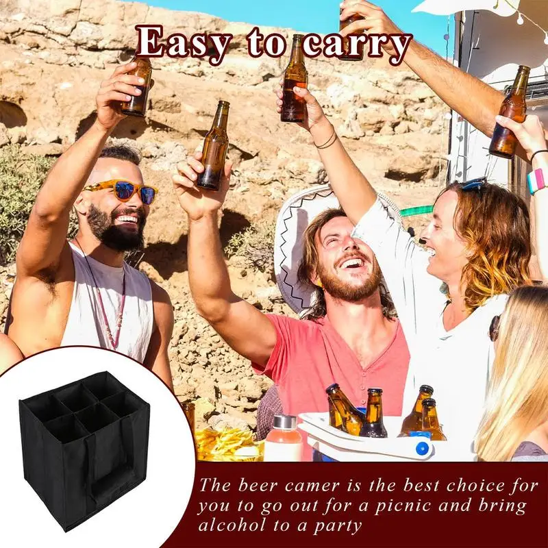 Liquor Carrier Bag Reusable Wine Holder Bags Wine Bag For Travel & Wine Carrying Bag Secure Wine Bottle Holder For Transporting