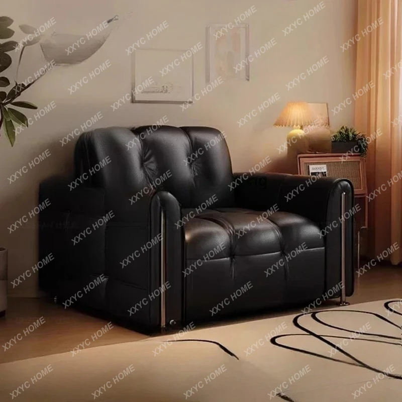 

Q Best saller Multifunction Electric Folding ofa Bed Modern Luxury Dermis Lazy Bedroom Living Room ofa Pouf Home Furniture