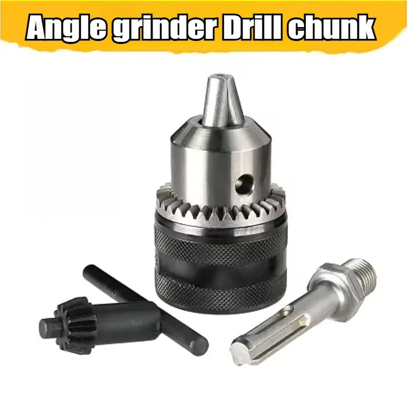 

Wrench-to-hand chuck, conversion head, manual, professional-grade, woodworking, drill, chuck, tool accessories