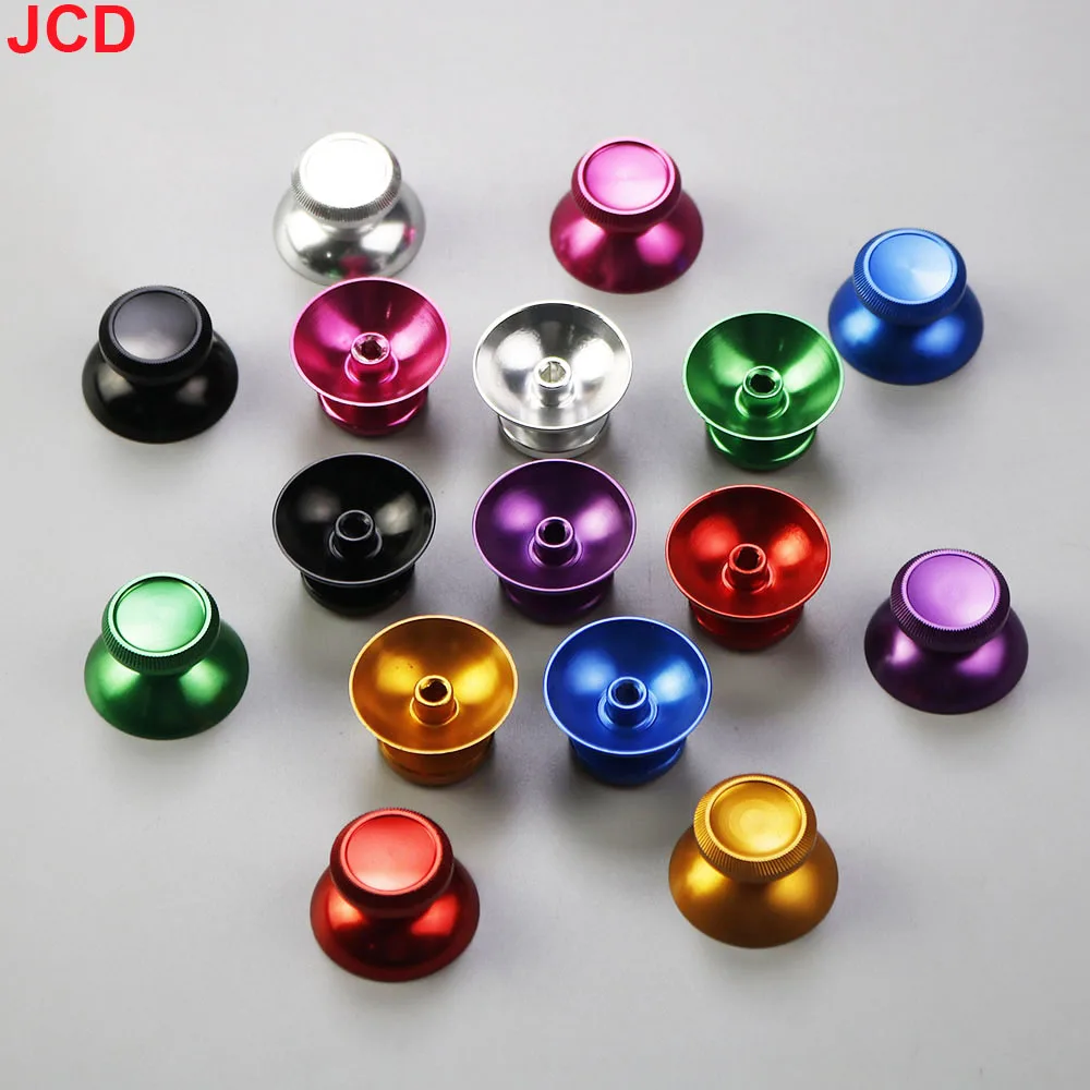 JCD 1Pair 3D Aluminum Metal Analog Joystick Thumb Stick Grip Cap for Xbox 360 Gamepad Controller view 4