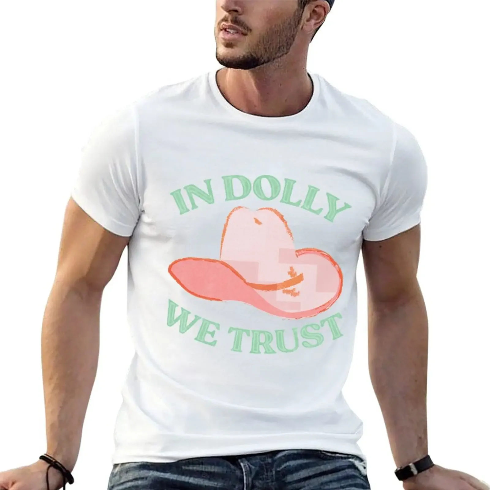 BLUE IN DOLLY WE TRUST T-Shirt valentines boutique clothes summer shirt funny t shirts men