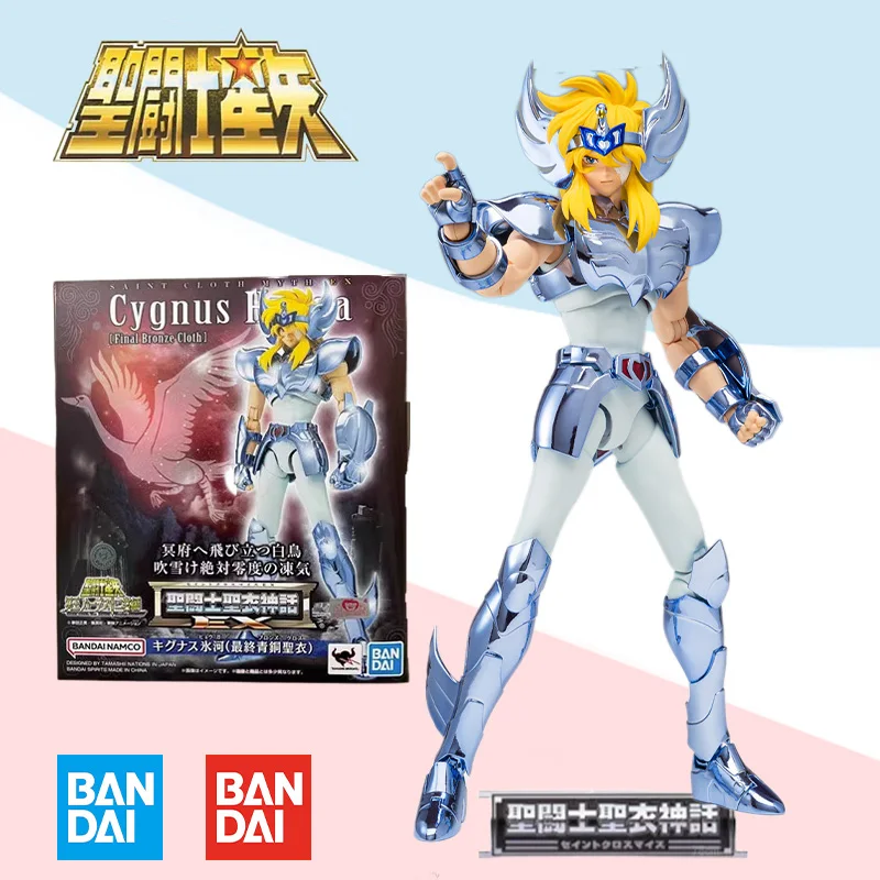 

Bandai Original box Saint Seiya SAINT CALOTH MYTH EX CYGNUS HYOGA FINAL BRONZE CLOTH Anime model kit finished toy gift for kids