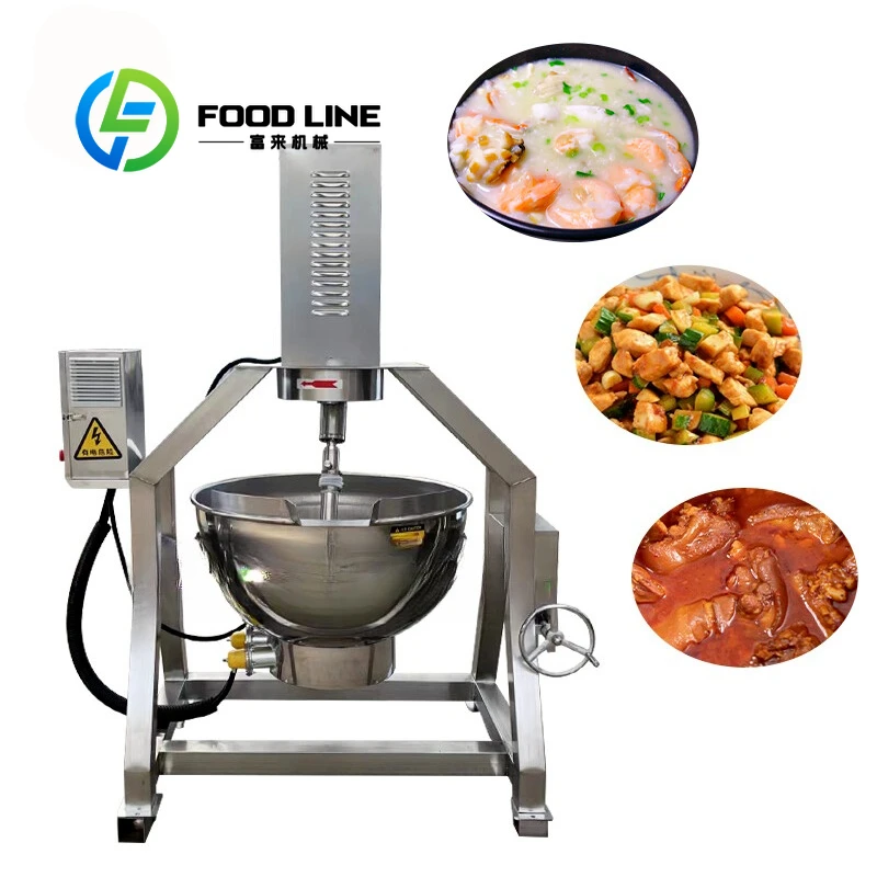 Industrial Automatic Gas/Electric Heating Pressure Cooker Large Capacity High-Pressure Steaming Cooking Pot Core Motor Component