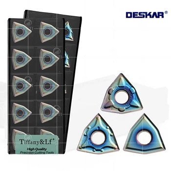 DESKAR 100% originale WNMG 080404   WNMG 080408   MA MS MM TF618 Inserti in acciaio temprato Utensili per tornitura esterna da taglio per tornio CNC