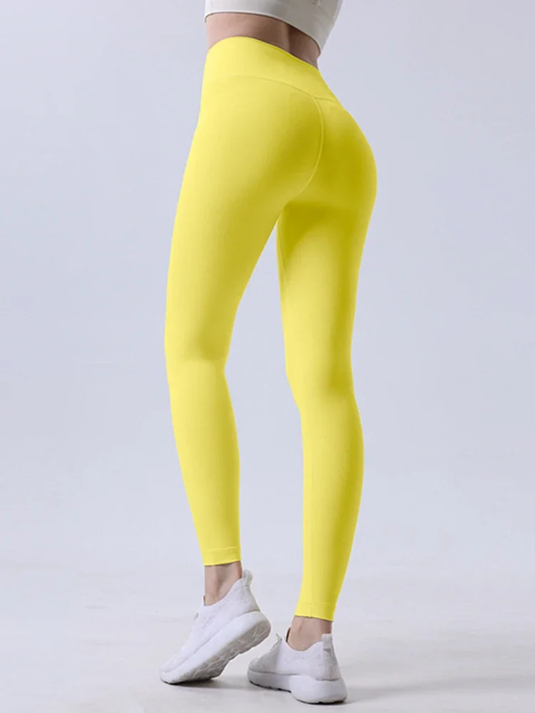 Hot Sale Yoga Leggings Women High Waisted Hip Lifting Fitness Leggings Running Cycling Pants Breathable Sports Leggings image 5