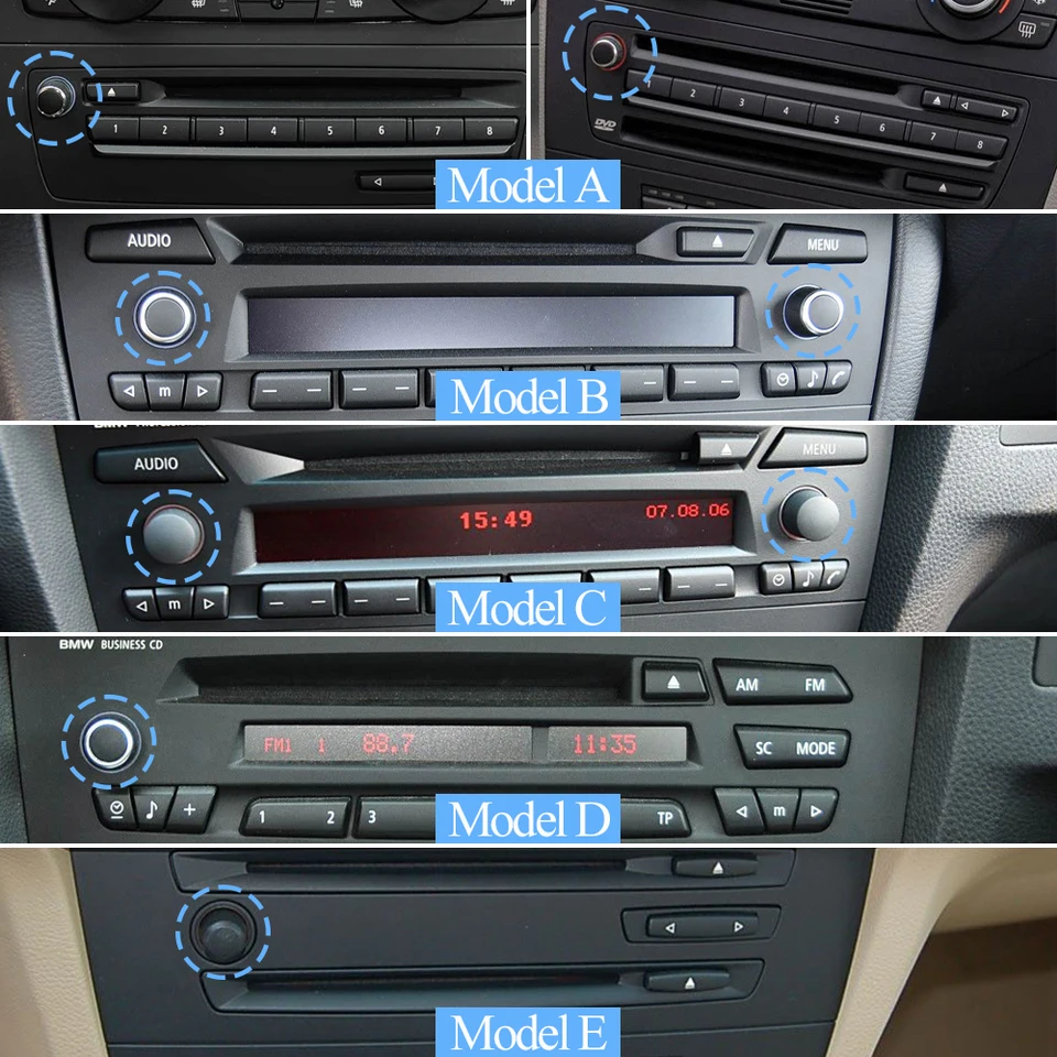 Manopola Volume Radio Compatibile BMW X1 E84, Z4 E89 E Serie 1/3 (2005-2015) – Ricambio OEM 65129119442