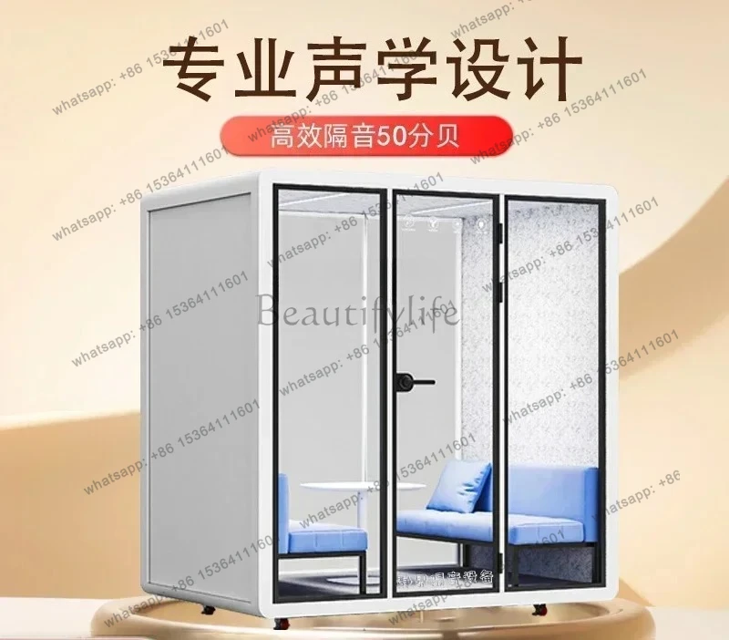 Mobile soundproof room Home, live stream Piano room Learning Silent room Telephone booth Office Negotiation Sleeping cabin