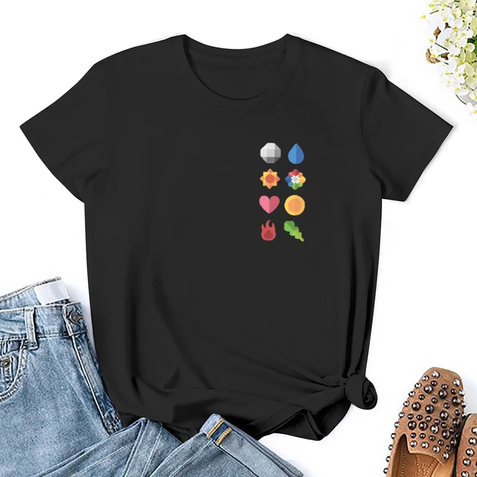 Gym Badges T-Shirt quick-drying anime animal print shirt for girls spring clothes Women 2025
