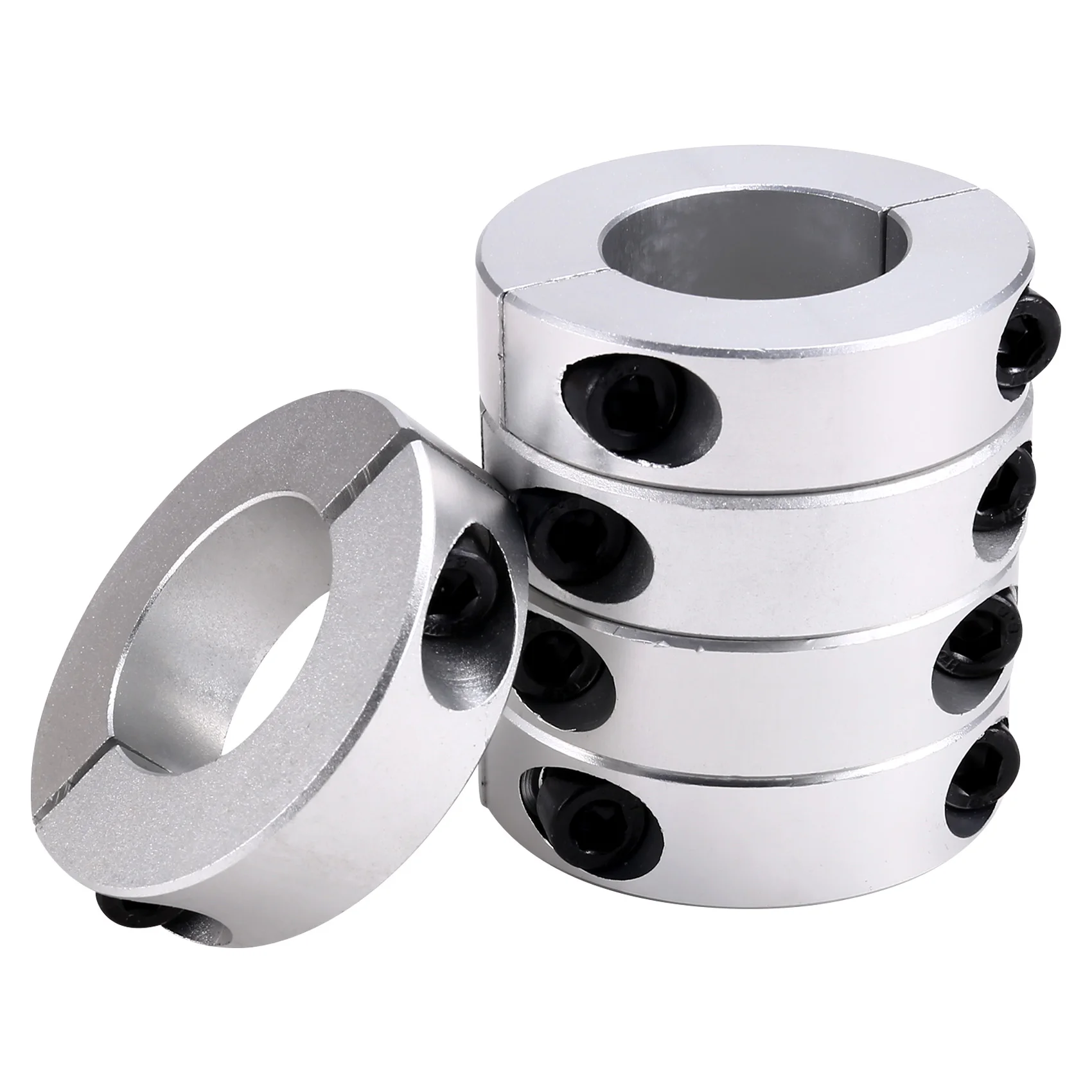 ABGG-5PCS Split Optical Shaft Fixed Ring Separate Thrust Ring Limit Ring Fastening Positioner Shaft Clamp Inside 30Mm