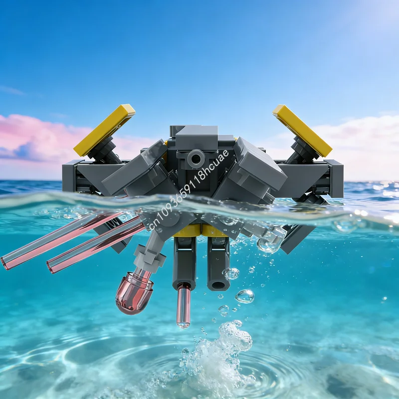 116pcs MOC Helldivers 2 Super Destroyer Mini Scale Space Model Building Blocks Construction Christmas Gift Toy Idea Education