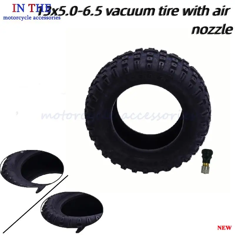 Hot Durable 13x5.00-6.5 Vacuum Tire for ATV Beach Bikes, Easy Installation with Thick Explosion-Proof Design