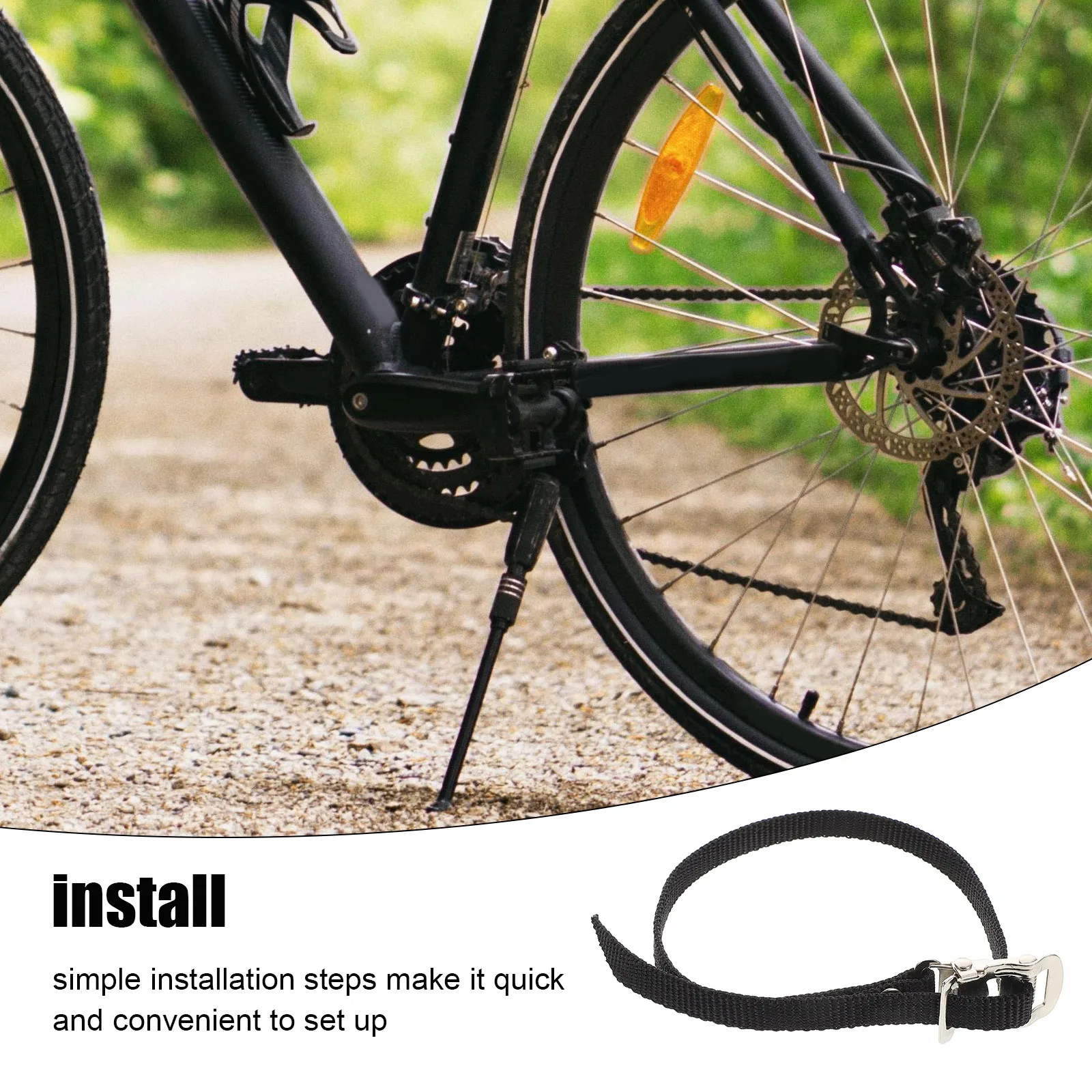 2 قطعة غطاء فم الدراجة الديناميكي عدم الانزلاق قابل للتعديل دواسة القبضات لممارسة الدراجات الطريق الجبلية دراجة الاحتفاظ بالقدم #6