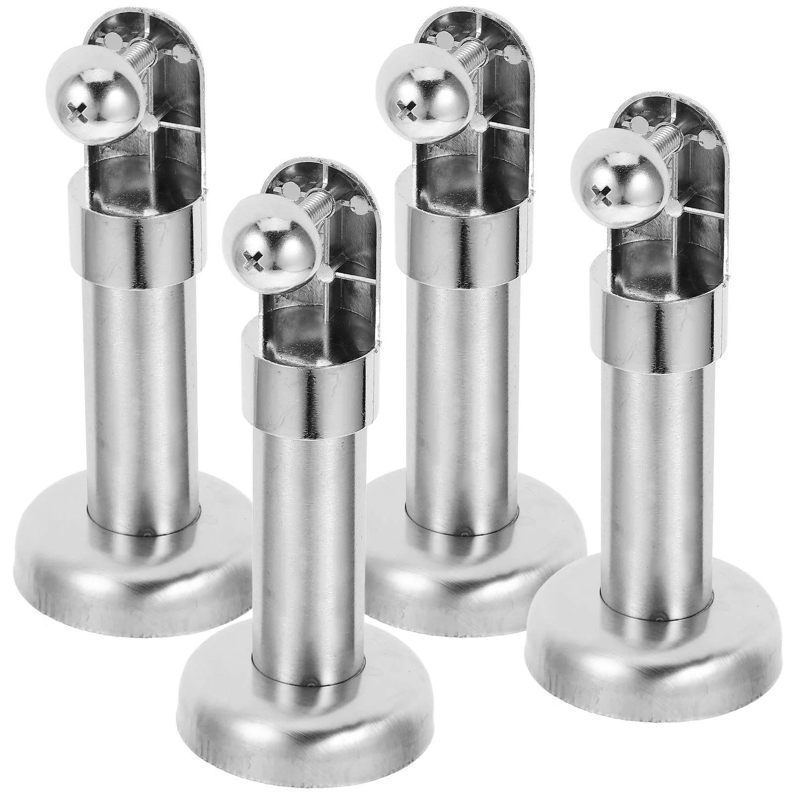 

Fixed Bathroom Partition Accessories Cubicles Support Foot Accessory Seat Toilet Paper Holder Silver Stainless Steel Hardware