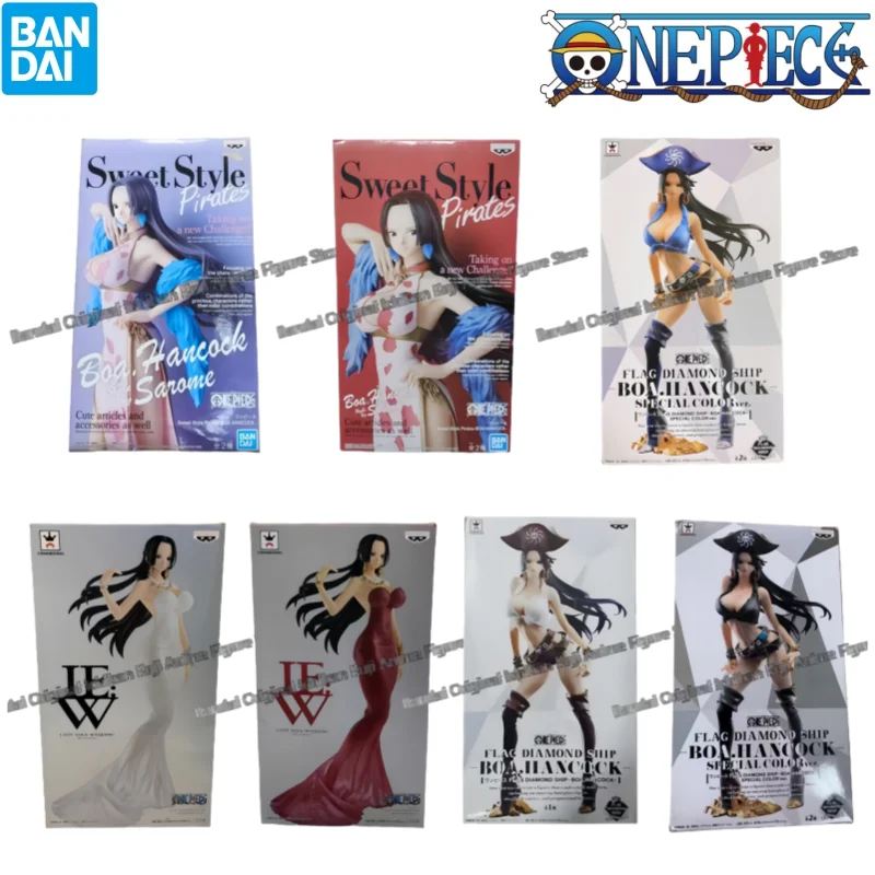 

В наличии Bandai, оригинальная коробка, гаражный комплект, статуя, цельный Боа Хэнкок, персонажи аниме, Коллекционная оригинальная фигурка, статуя