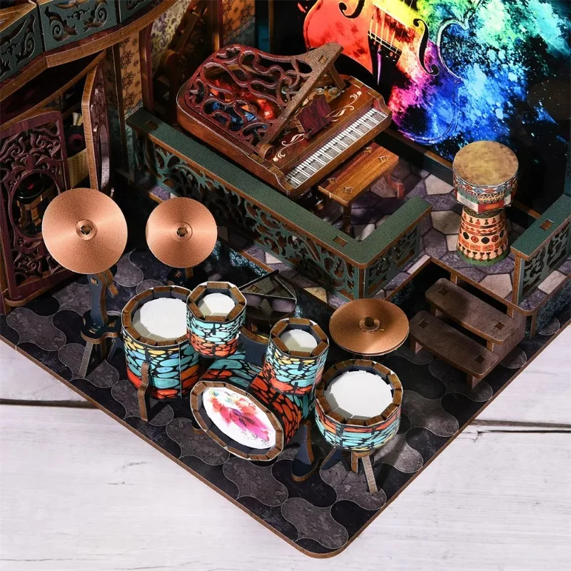 Musical Notes Light Box DIY, 3D LED Shadow Art Craft, Melody Themed Night Lamp Gift for Music Lovers