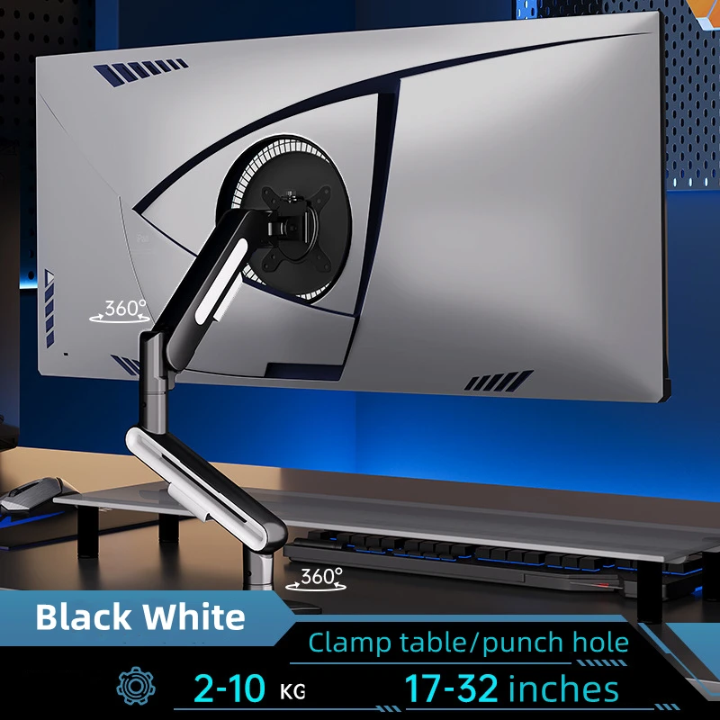 New Update Desktop Monitor Mount Bracket for 13 to 32-Inch LCD Screens Rotating Mechanical Arm Lift Base Desktop TV Screen Stand
