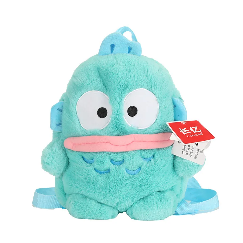 サンリオ ハンギョドン ぬいぐるみリュックサック 可愛い漫画ぬいぐるみ人形リュック 学生リュックサック 旅行バッグ 子供ギフト フェスティバルギフト