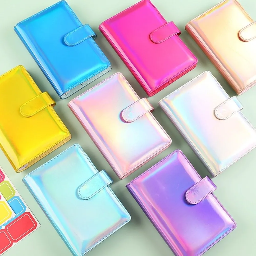 Busta colorata Quaderno sfida Raccoglitore per risparmiare denaro in pelle PU a fogli mobili Buste per contanti Budget per risparmiare denaro Organizzatore