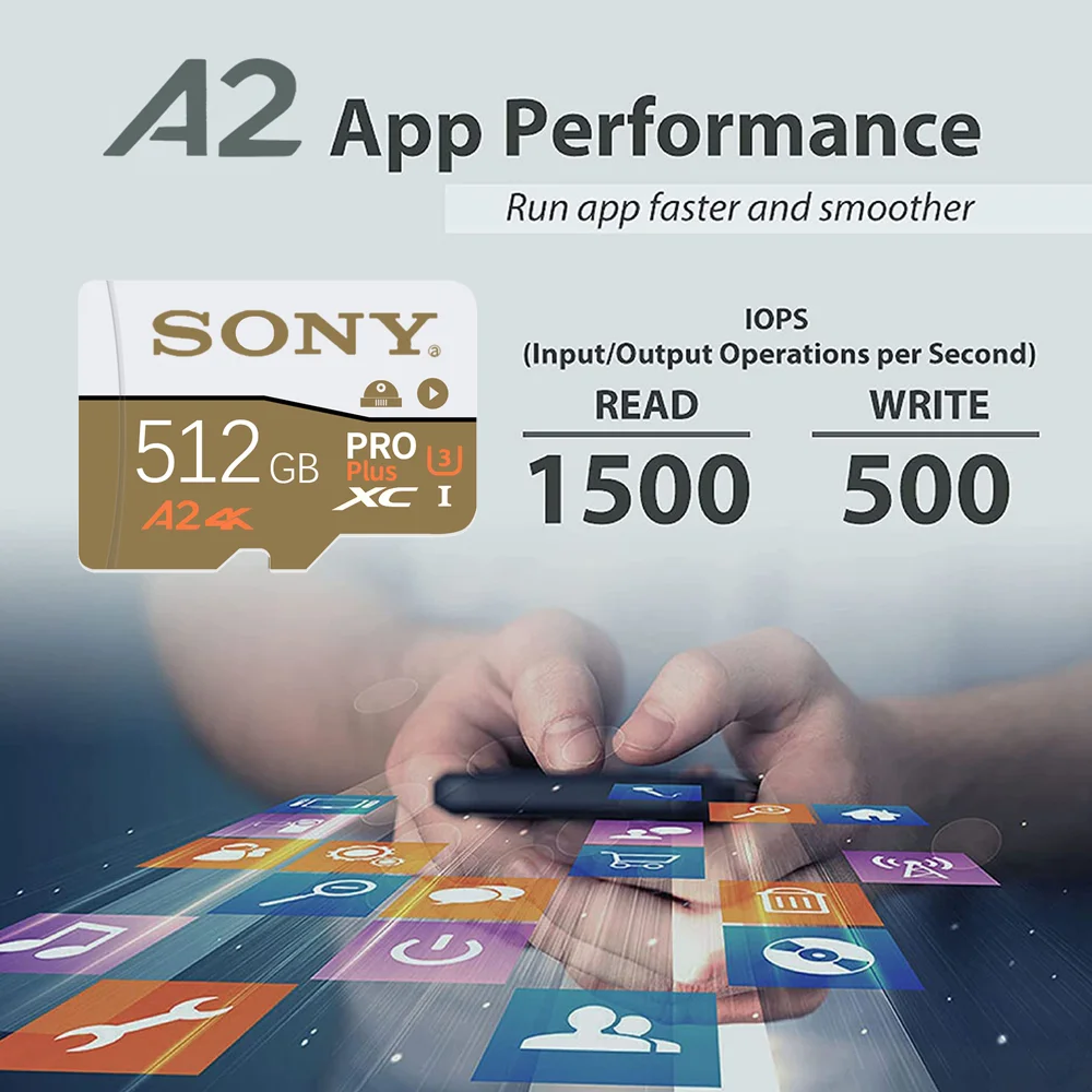 SONY High Speed Memory Card 128GB Mini SD Card U3 4K High Speed Micro TF SD Card 1TB 2TB TF Card dla Nintendo Switch