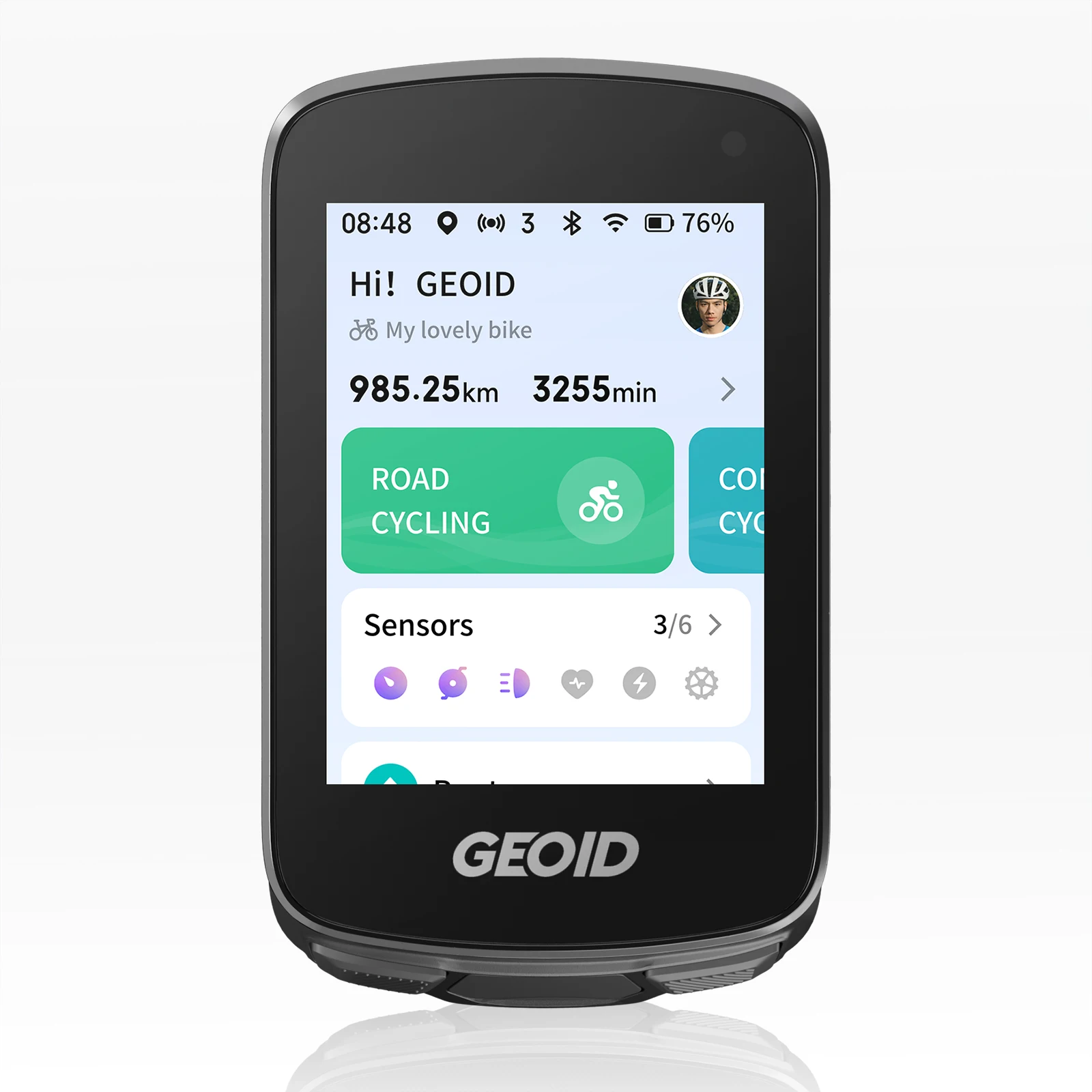 GEOID CC700 Pro: computer da bicicletta con GPS, schermo touchscreen da 2,8 pollici, tachimetro per bicicletta, navigazione con mappe globali, contachilometri per ciclismo, compatibile con Strava.