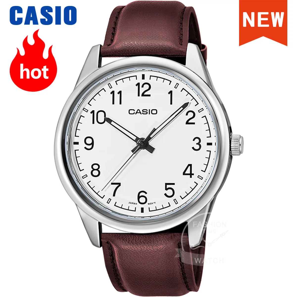 

Мужские часы Casio с цифровым дисплеем, арабскими цифрами, кварцевый механизм, серия MTP-V005L