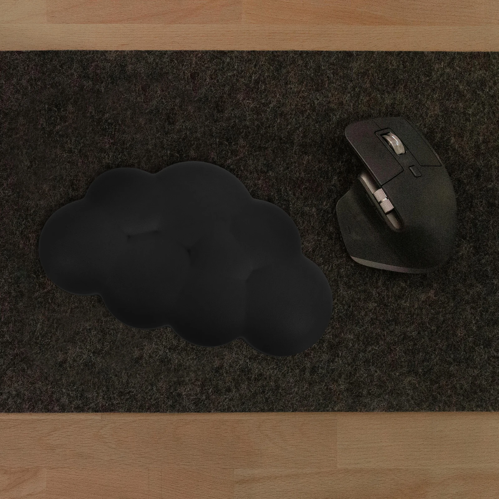 

Cloud Mouse Rest Keyboard Wrist Pad Cushion Support H Rubber Office Computer Gaming Typing AntiSkid Neutral Position Wrist Rest
