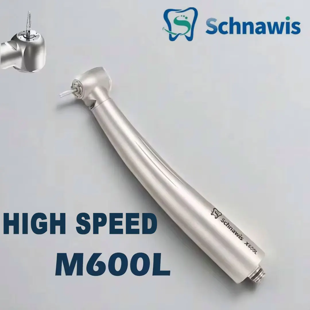 

M600L Dental High Speed Handpiece Dental Air Turbine Hand piece Rotor Tip N-Couplings Type Stainless Steel Body Power 26W