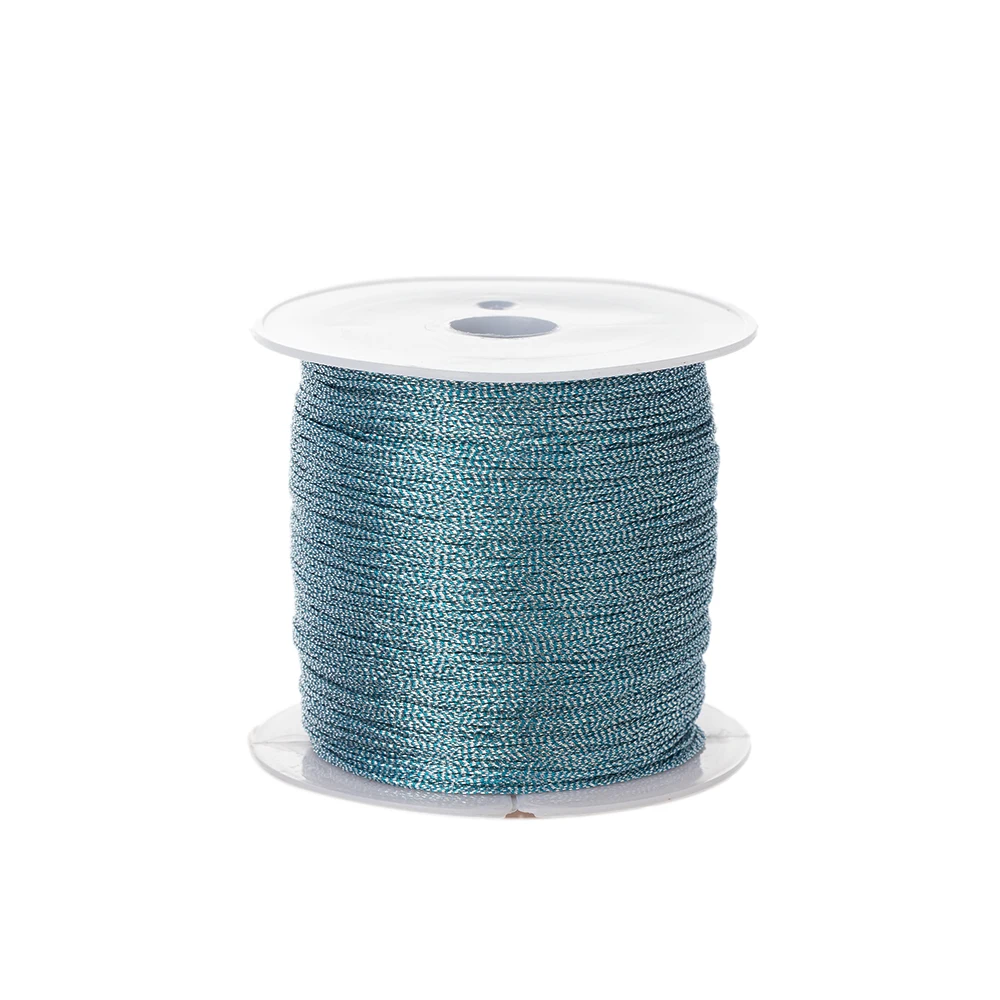 0,2mm/m Nylon Roségold Silber Perlen Faden Schnur Schnur für DIY Herstellung Armband Halskette hand gefertigte Makramee Bastel zubehör