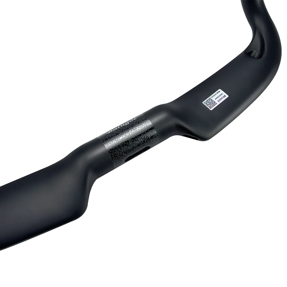 BALUGOE Vollständig intern verlegte Kabel für Fahrradlenker, Carbonfaser-Rennradlenker, hohe Steifigkeit, mattes Schwarz, 31,8 mm Durchmesser. – Detail 15