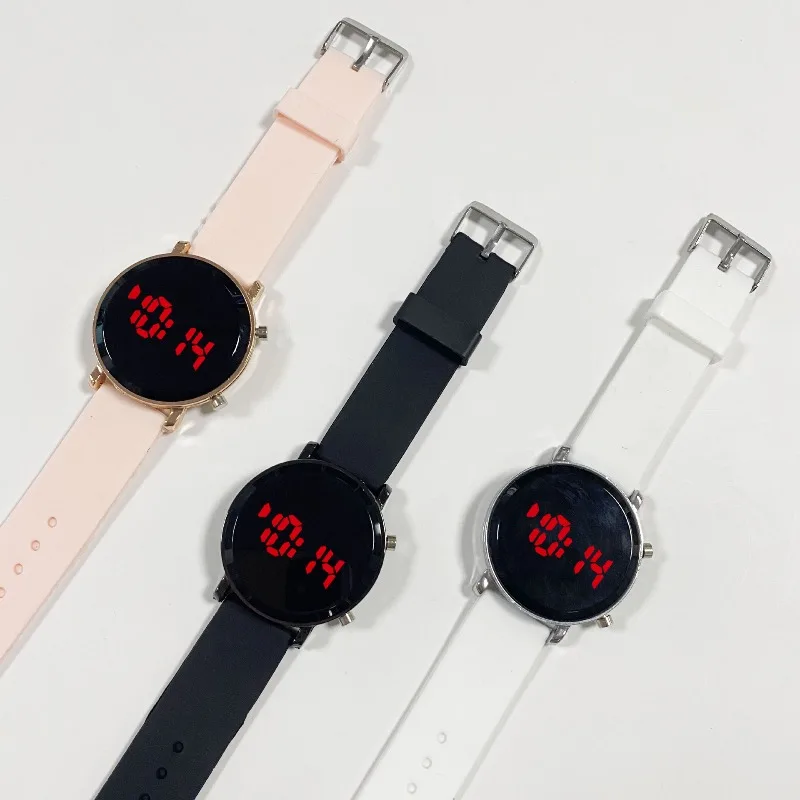 ساعات رقمية عصرية للنساء ساعة LED بسيطة للرجال بحزام من السيليكون ساعة رياضية كاجوال للسيدات ساعة هدية relogio feminino #3