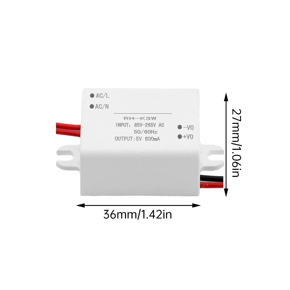 AC/DC-DC Power Supply Module AC85-265V To DC 3.3V 5V 9V 12V Mini Buck Converter Isolated Voltage Stabilized 3W