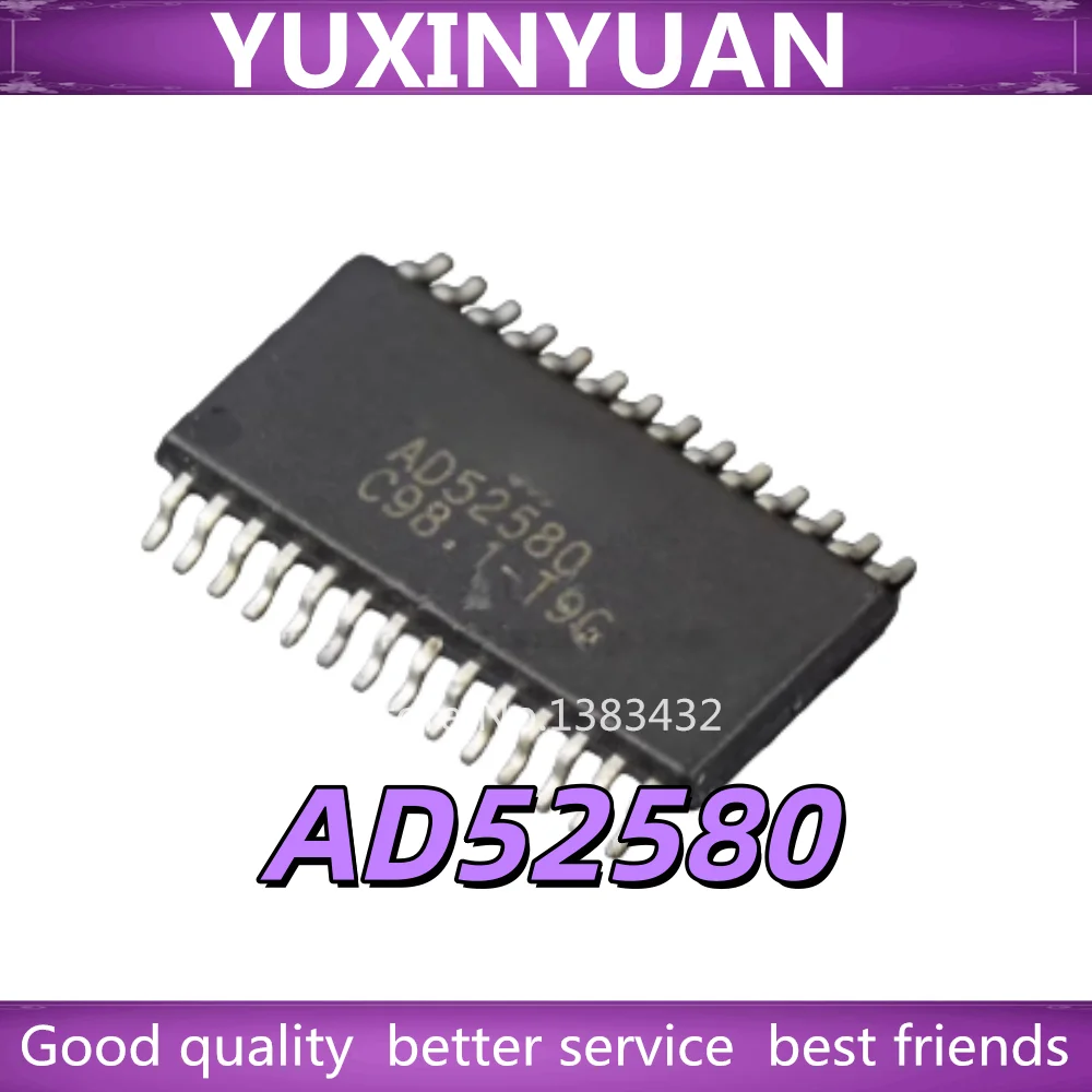 1pcs AD52580 AD52580-QG28NAT SMD Stereo Class D Audio Amplifier TSSOP-28