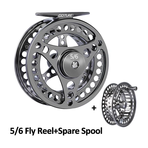Goture Vliegvismolen 3/4 5/6 7/8 9/10 2+1BB Max Drag 8kg Lichtgewicht CNC-gefreesd Groot Arbor Links/Rechts Vliegmolen + Reservespoel