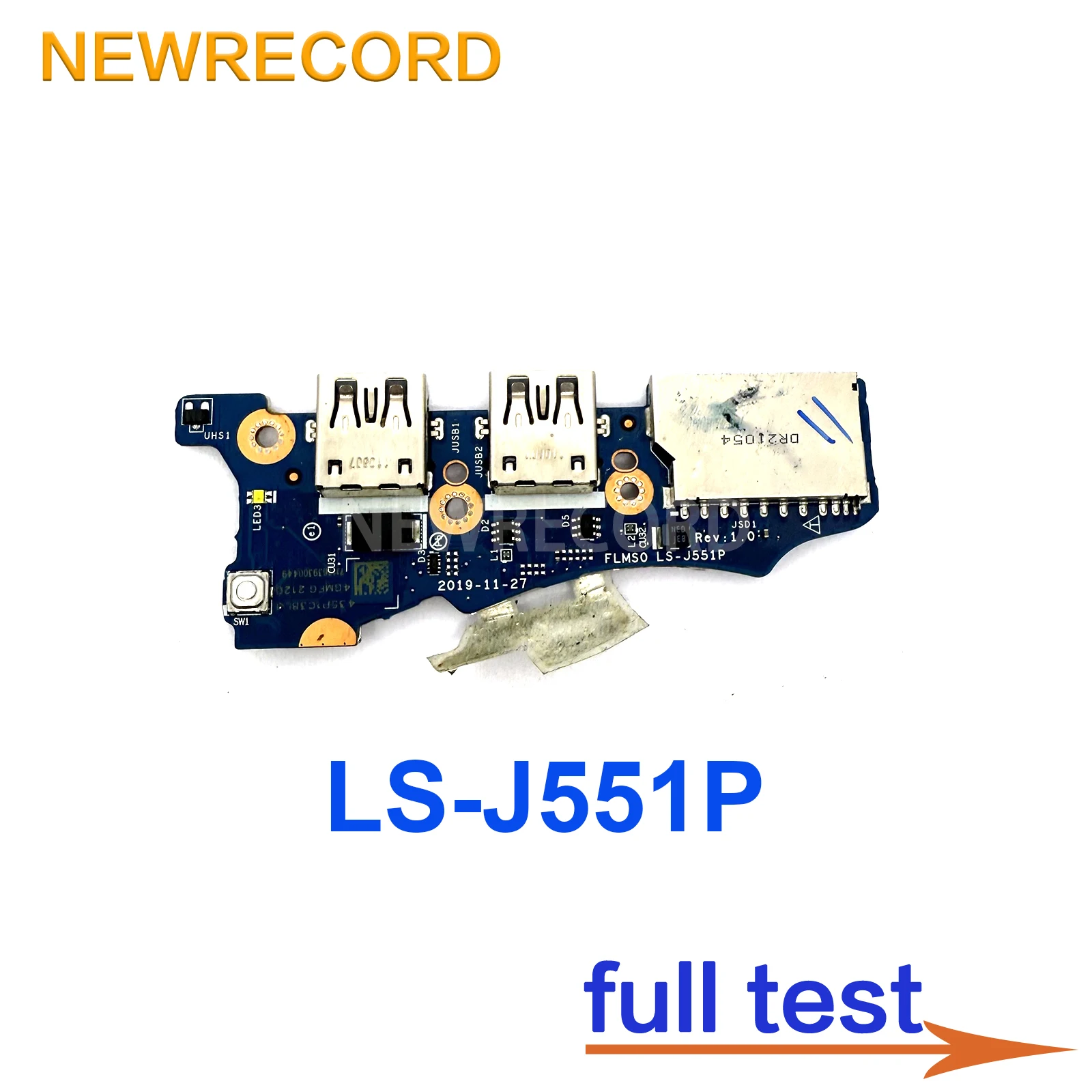 

For Lenovo xiaoxin Air 14ITL 14IIL 2020 2021 Laptop Card reader USB Jack Power Button Board switch LS-J551P