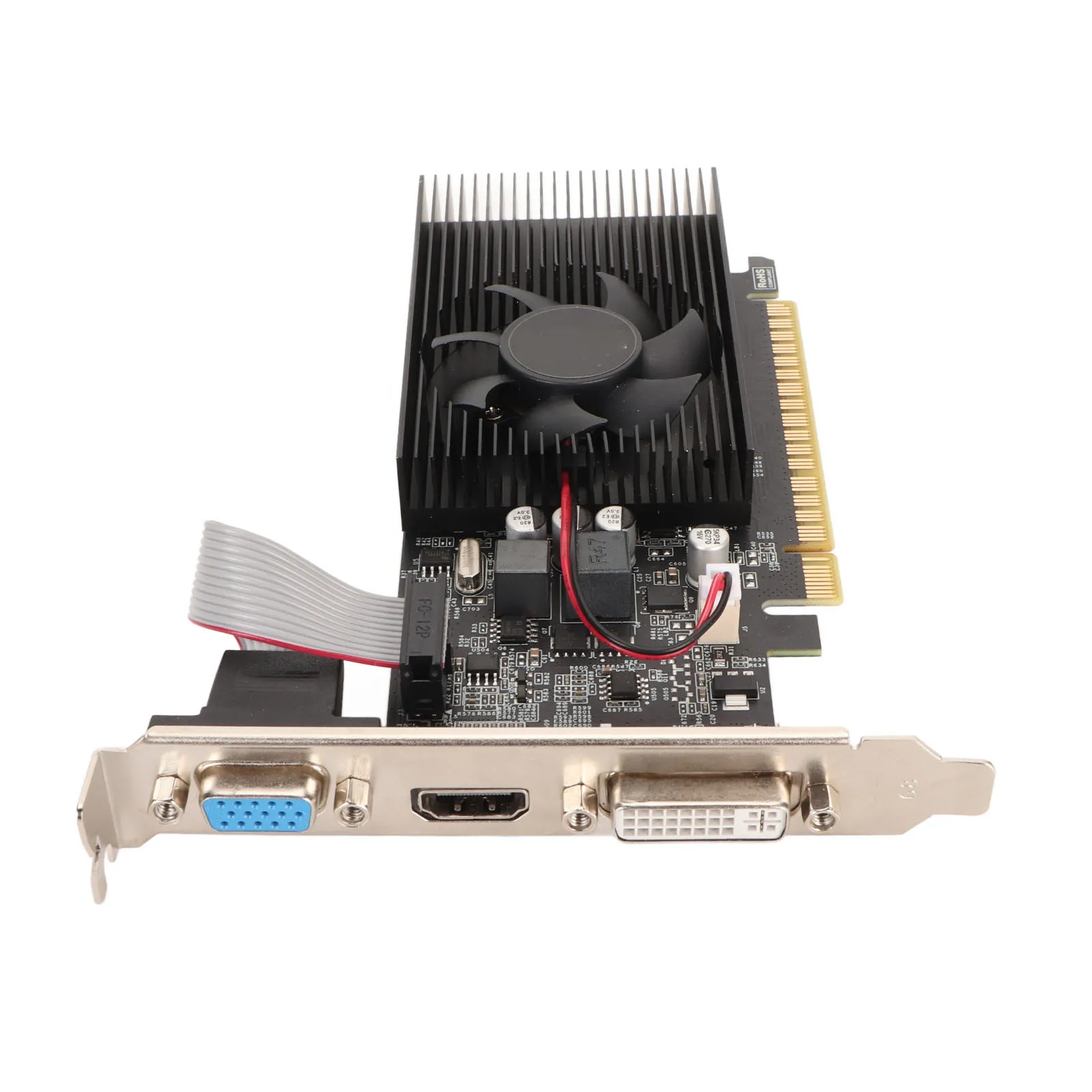 

Портативная видеокарта GT 730 4G DDR3B 128bit с вентилятором охлаждения, поддержкой интерфейсов VGA, DVI, HD, мультимедийных функций, для игр