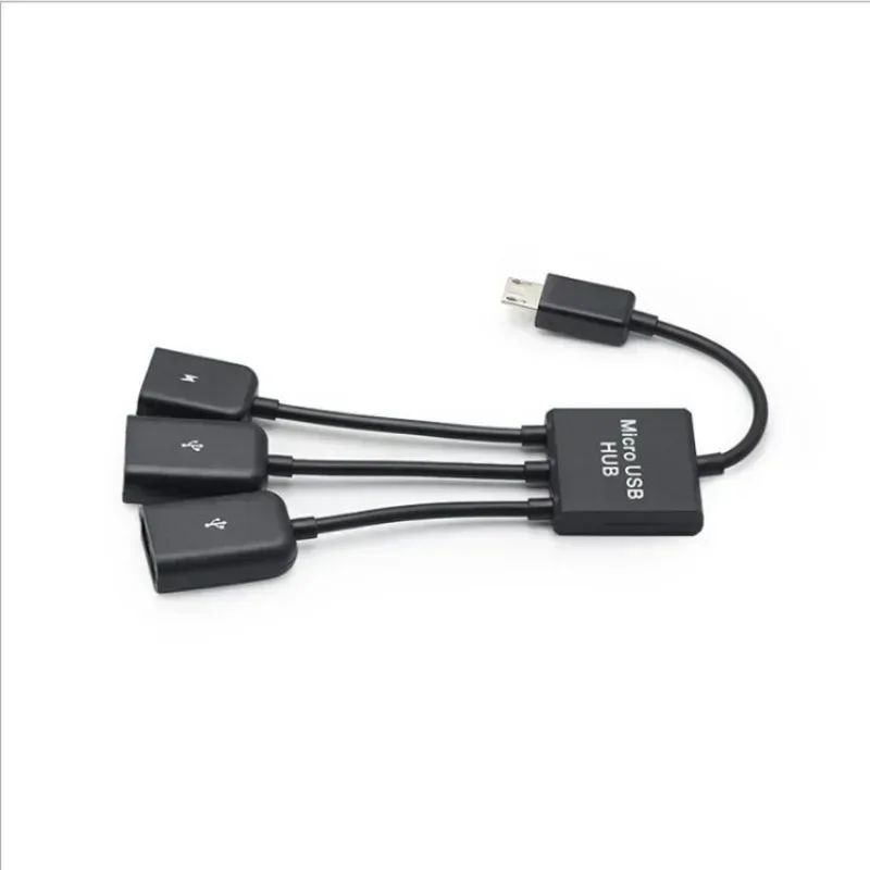 3 в 1 Micro USB Type C HUB «папа-мама» двойной USB 2.0 хост-адаптер OTG кабель для смартфона, компьютера, планшета, 3 порта