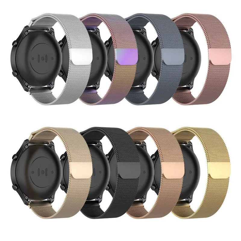 magnetic loop for For Amazfit GTS 3 2 Bip 2e strap GTS2 Mini GTR 3 2 42/47mm 20mm 22mm Bracelet samsung galaxy watch 4/classic