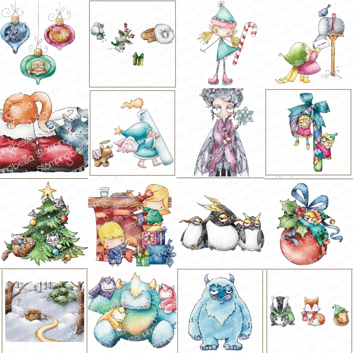 Christmas Tree Gift Deer Stamps For Scrapbook Diary Decoration Stencil Embossing Template DIY Greeting Card Handmade