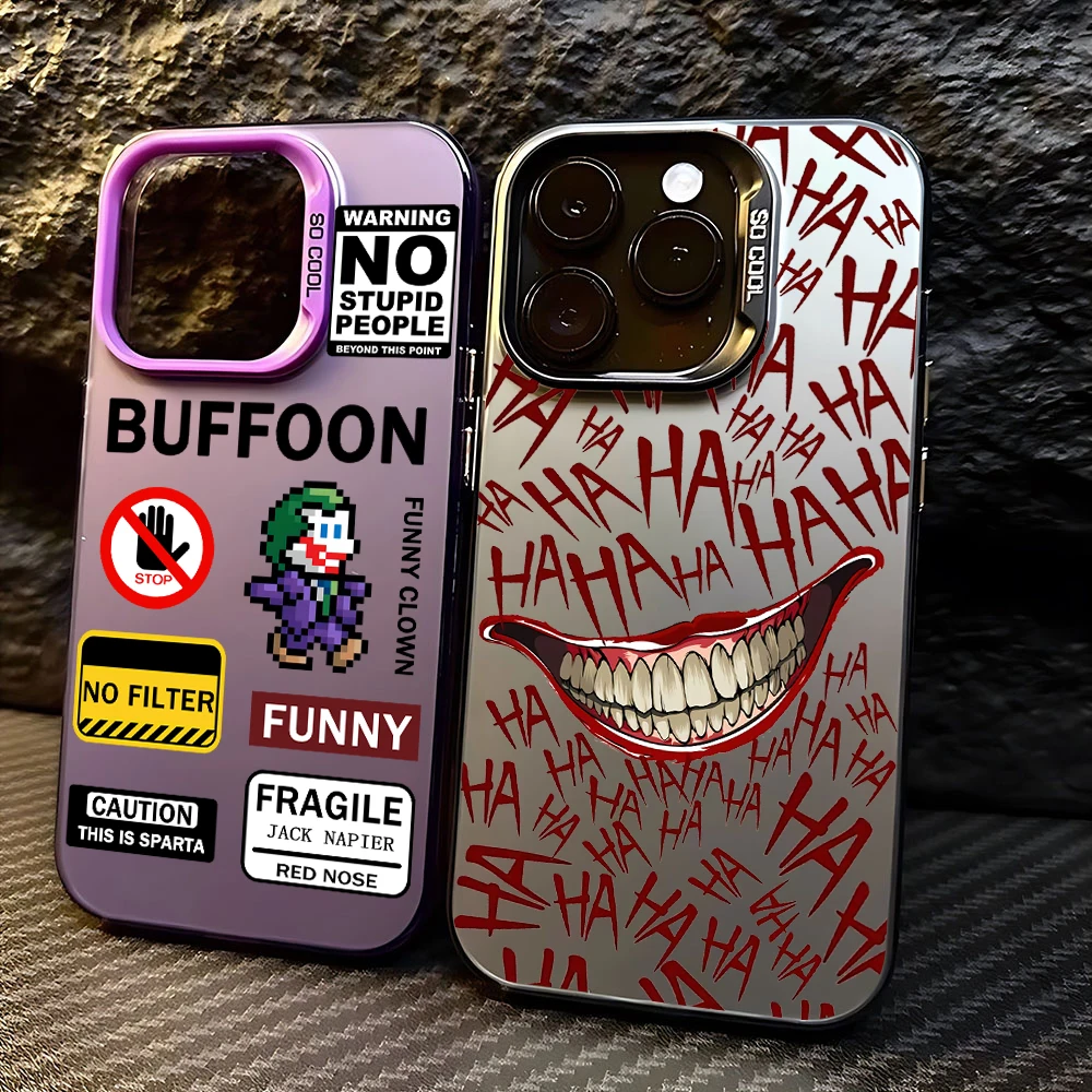 Clown Buffoon Pattern Case for Samsung A73 A72 A55 A54 A53 A35 A34 A33 A32 A30 A24 A23 A22 5G Matte J-JokerS Shockproof Cover