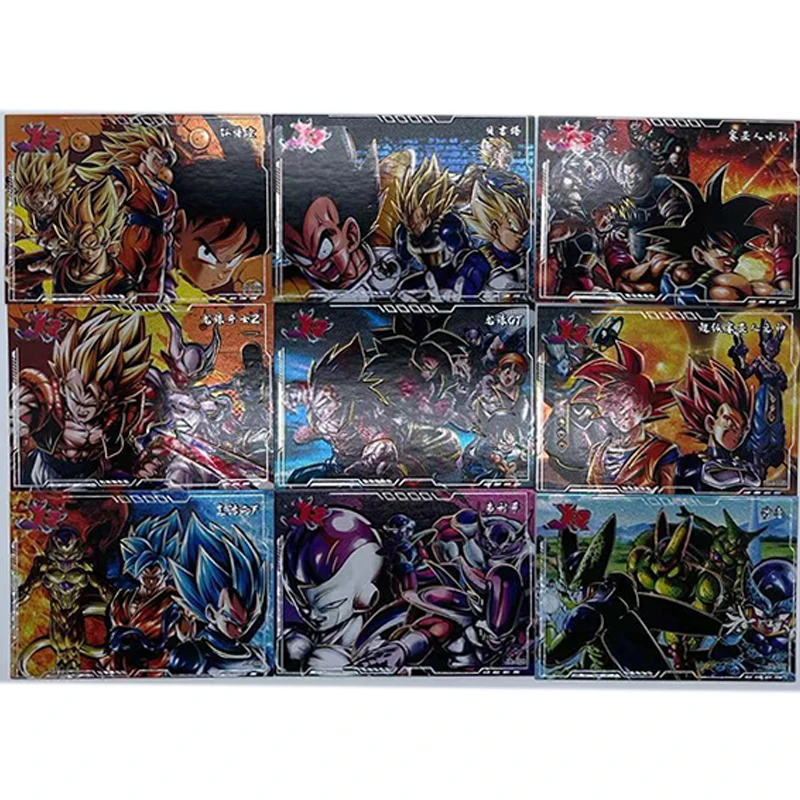 Anime Dragon Ball Jr Cards Broli Son Goku Gohan Majin Buu Vegeta Iv Gogeta Game Collectible Card Toy Birthday Gift