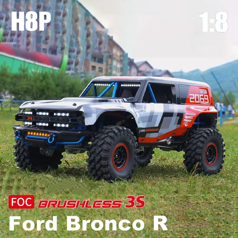 

Meijiaxin HYPER 1:8 Scale Brushless H8P RC Car Remote Control Electric Ford Mustang 4WD Off-Road Climbing Simulation Toy Vehicle