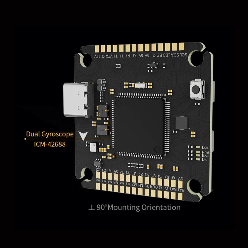 Axisflying H743 PRO Dual Gyro Flight Controller 32Bit Plug-and-Play FPV RC Drone Parts for Racing