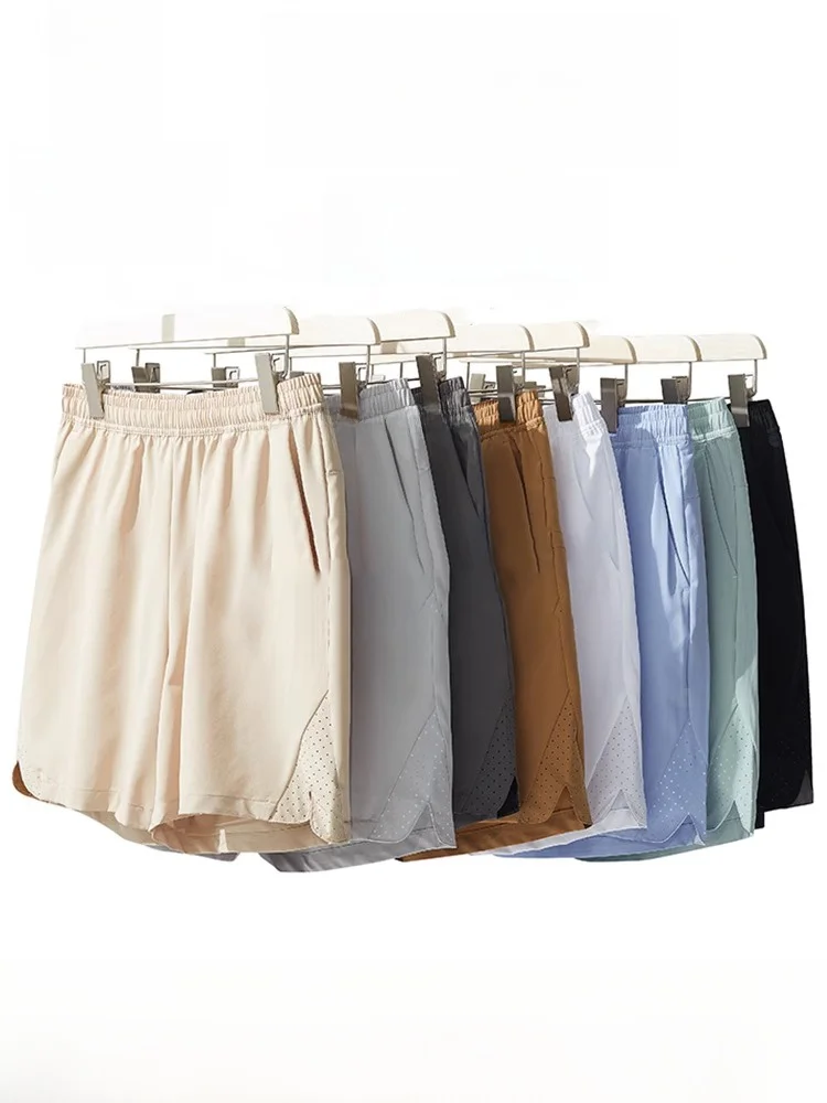 

Ice Silk ort Pants Men's Lightweight Qui Dry Outdoor Sports Running Fitn 5-Point orts Breathable Comfortable Summer ...