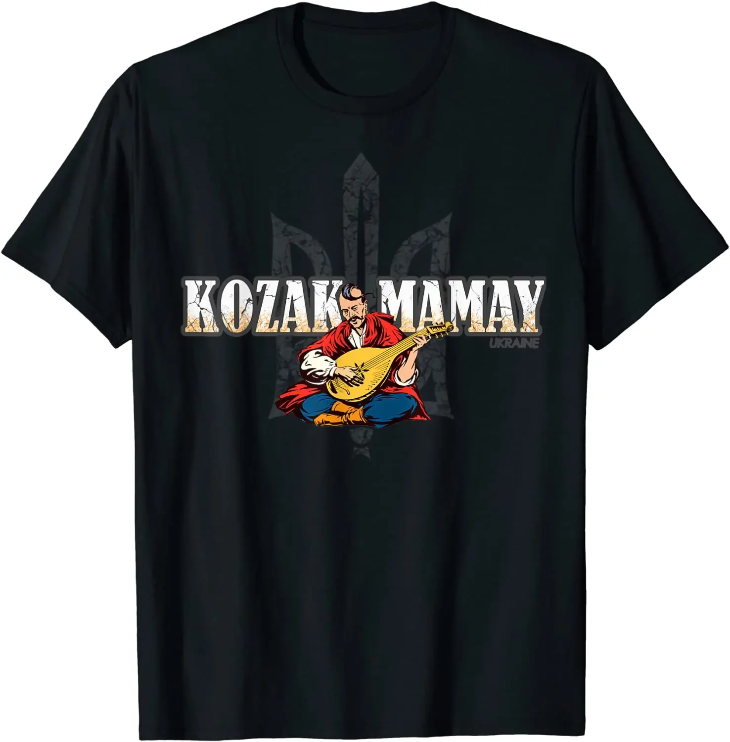 

Kozak Mamay. Ukrainian Cossack Hero T Shirt. Short Sleeve 100% Cotton Casual T-shirts Loose Top Size S-3XL