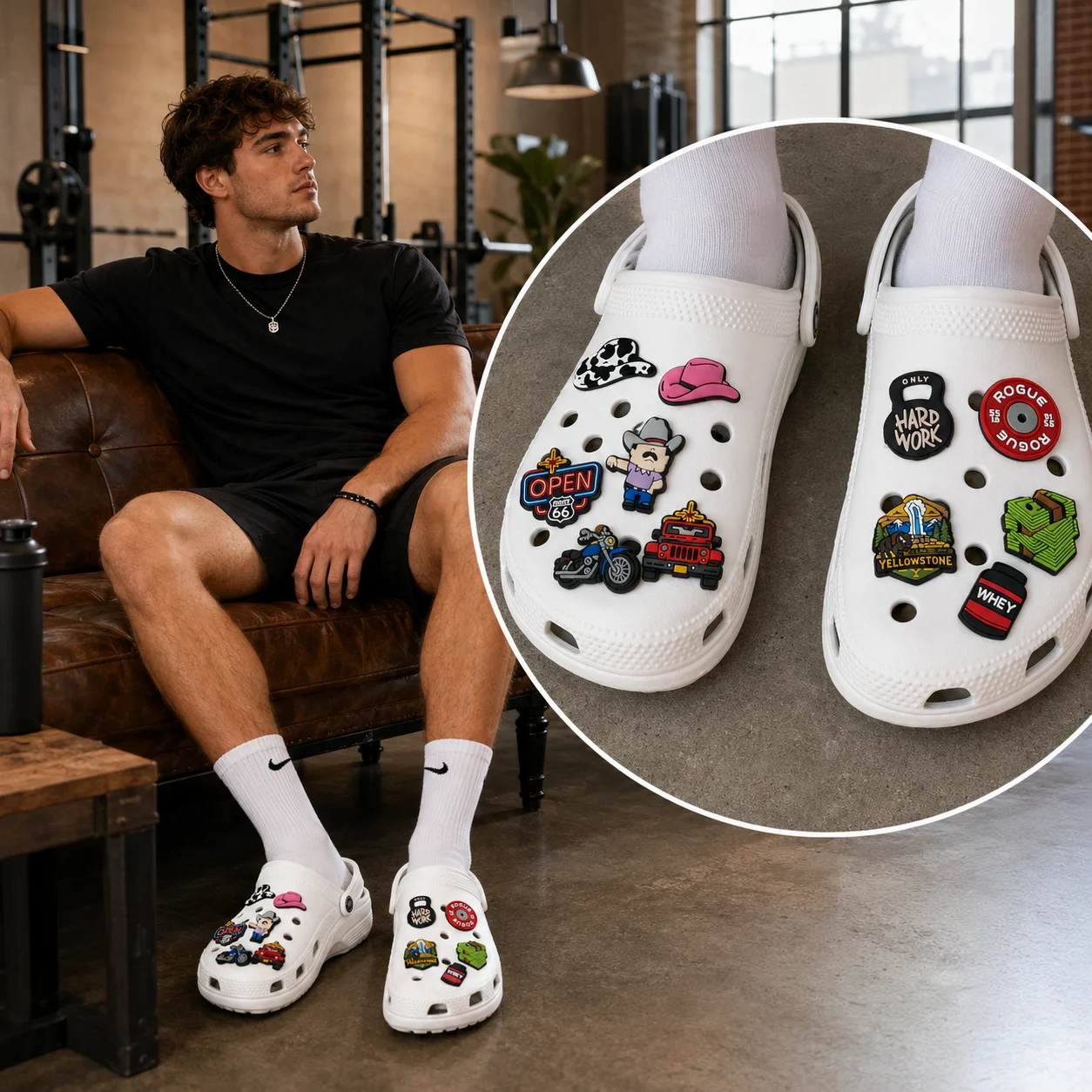 1/25PCS Red Fire Shoe Charms, Wave-Patterned Ice Cream Bucket Charms for Shoes, Cars Soccer Balls Sandals Clogs Buckles